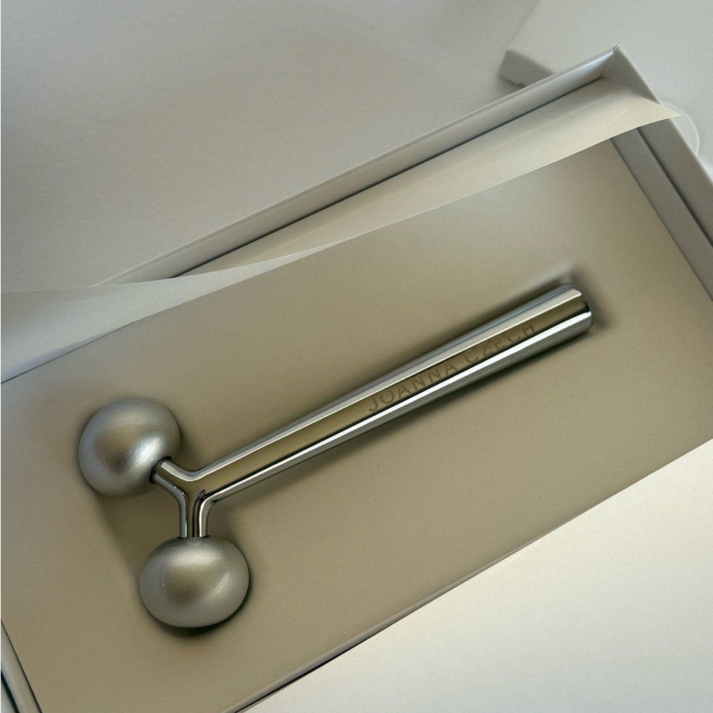 Joanna Czech Silver Facial Roller Massager